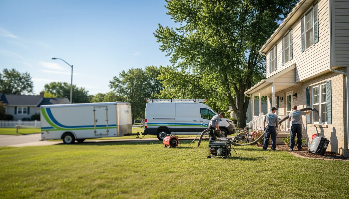Flooded Basement Restoration And Cleanup With Repair in Rockford, OH near me